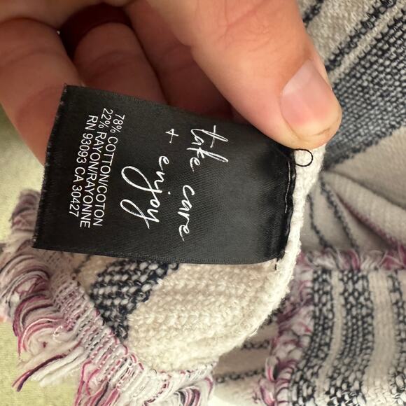 Nic+Zoe Dashing Days Tweed Fringe Trim Jacket US Women's 1X Plus - Picture 5 of 9